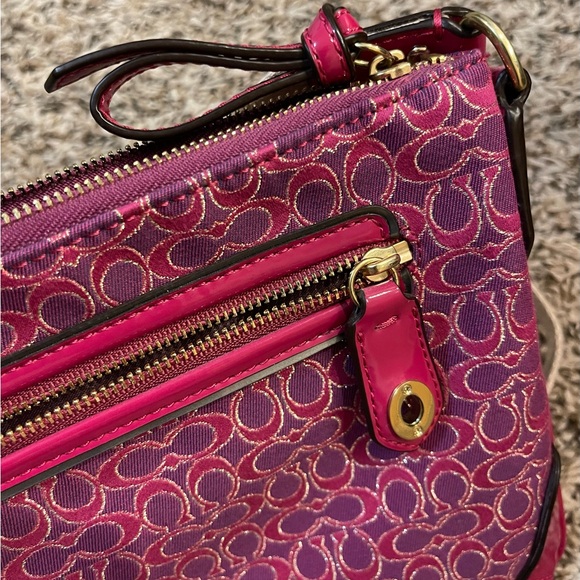 NEW Pink and Gold Coach Crossbody - Picture 6 of 7